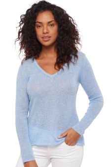 Kasjmier  dames kasjmier pullover met v hals flavie