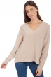 Kameel dames kasjmier pullover met v hals aurora nature s