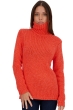 Kasjmier dames kasjmier dikke trui vicenza peach bloody orange l