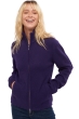 Kasjmier dames kasjmier met rits en capuchon elodie deep purple xs