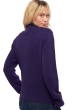 Kasjmier dames kasjmier met rits en capuchon elodie deep purple xs