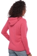 Kasjmier dames kasjmier met rits en capuchon wiwi zwart shocking pink 3xl