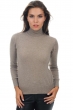 Kasjmier dames kasjmier pullover met kol lili natural brown xs