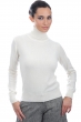 Kasjmier dames kasjmier pullover met kol lili natural ecru 2xl