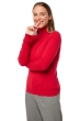 Kasjmier dames kasjmier pullover met kol tale first deep red 2xl