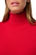 Kasjmier dames kasjmier pullover met kol tale first deep red 2xl