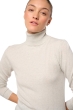 Kasjmier dames kasjmier pullover met kol tale first fluo white 2xl