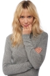 Kasjmier dames kasjmier pullover met kol tale first light grey s