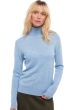 Kasjmier dames kasjmier pullover met kol tale first powder blue 2xl