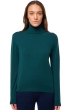 Kasjmier dames kasjmier pullover met kol tale first vert emeraude l