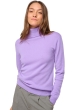 Kasjmier dames kasjmier pullover met kol tale first violine purple l