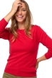 Kasjmier dames kasjmier pullover met ronde hals thalia first deep red l