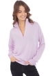 Kasjmier dames kasjmier pullover met v hals groseille lilas l