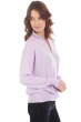 Kasjmier dames kasjmier pullover met v hals groseille lilas xl