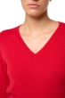 Kasjmier dames kasjmier pullover met v hals tessa first deep red m