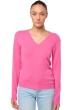 Kasjmier dames kasjmier pullover met v hals tessa first flashy rose 2xl