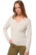 Kasjmier dames kasjmier pullover met v hals tessa first fluo white l