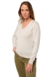 Kasjmier dames kasjmier pullover met v hals tessa first fluo white xl