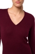 Kasjmier dames kasjmier pullover met v hals trinidad first red wine xs