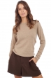 Kasjmier dames kasjmier tijdloze collectie line natural brown l