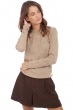 Kasjmier dames kasjmier tijdloze collectie line natural brown l