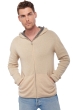 Kasjmier heren kasjmier dikke trui carson donkergrijs gemeleerd natural beige 3xl