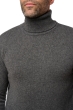 Kasjmier heren kasjmier pullover met kol torino first dark grey m