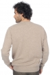 Kasjmier heren kasjmier pullover met ronde hals nestor 4f natural brown 4xl