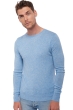 Kasjmier heren kasjmier pullover met ronde hals tao first powder blue 2xl