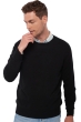 Kasjmier heren kasjmier pullover met ronde hals tao first zwart s