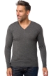 Kasjmier heren kasjmier pullover met v hals tor first dark grey 2xl