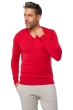 Kasjmier heren kasjmier pullover met v hals tor first deep red 2xl