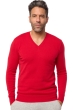 Kasjmier heren kasjmier pullover met v hals tor first deep red l