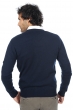 Kasjmier heren kasjmier pullover met v hals tor first donker marine m