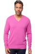 Kasjmier heren kasjmier pullover met v hals tor first magenta pink 2xl