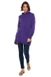 Yak dames kasjmier met rits en capuchon veria deep purple 3xl