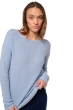 Yak dames kasjmier pullover met kol zenica hemels blauw m