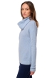 Yak dames kasjmier pullover met kol zenica hemels blauw m