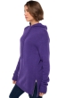 Yak dames kasjmier pullover met ronde hals veria deep purple 3xl