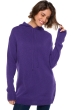 Yak dames kasjmier pullover met ronde hals veria deep purple l