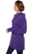 Yak dames kasjmier pullover met ronde hals veria deep purple m