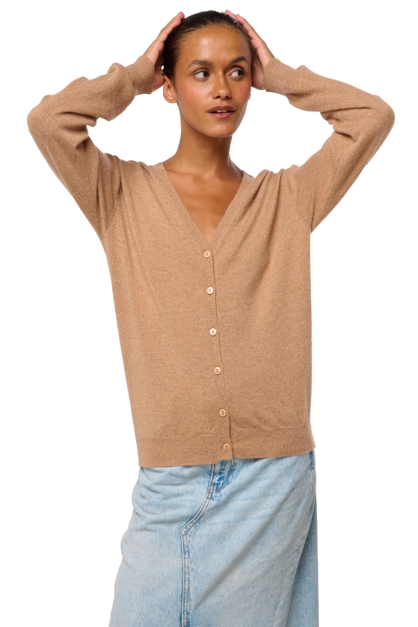 Kasjmier dames kasjmier basic pullovers voor lage prijzen taline first african camel 2xl