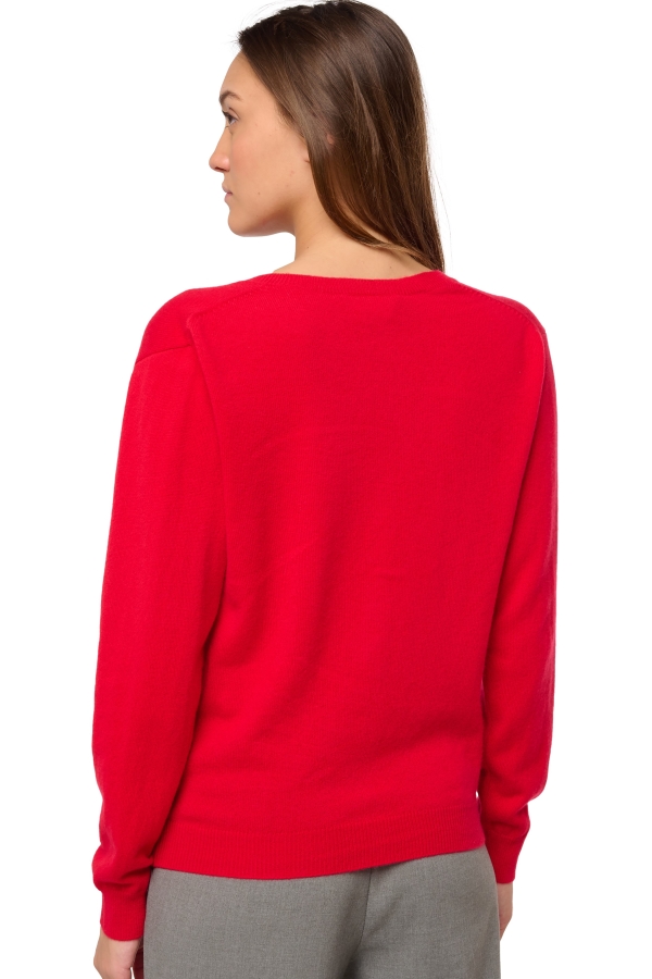 Kasjmier dames kasjmier basic pullovers voor lage prijzen taline first deep red l