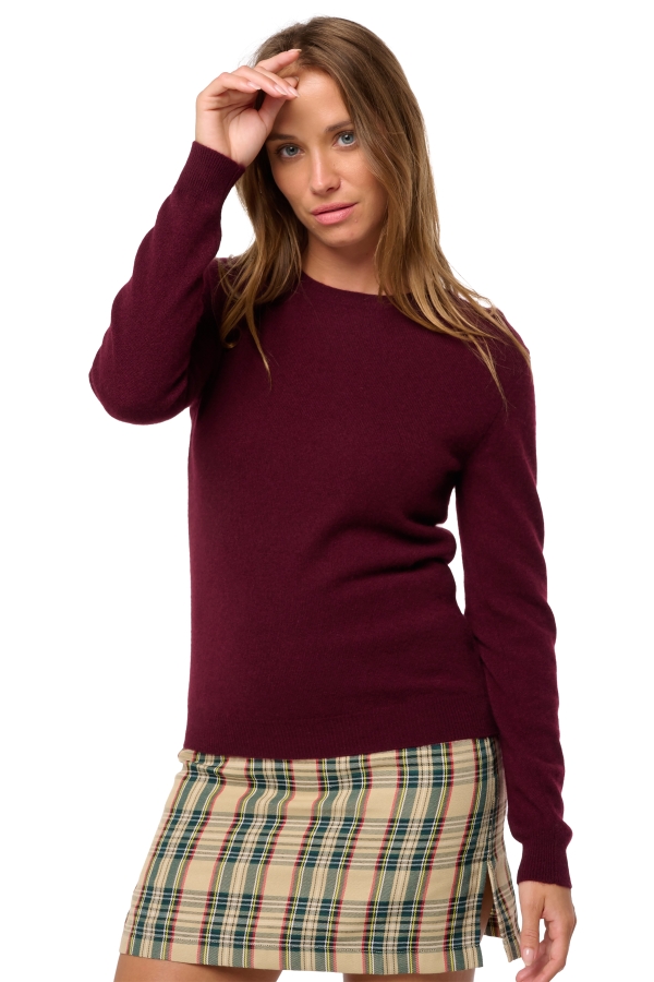 Kasjmier dames kasjmier basic pullovers voor lage prijzen thalia first red wine 2xl