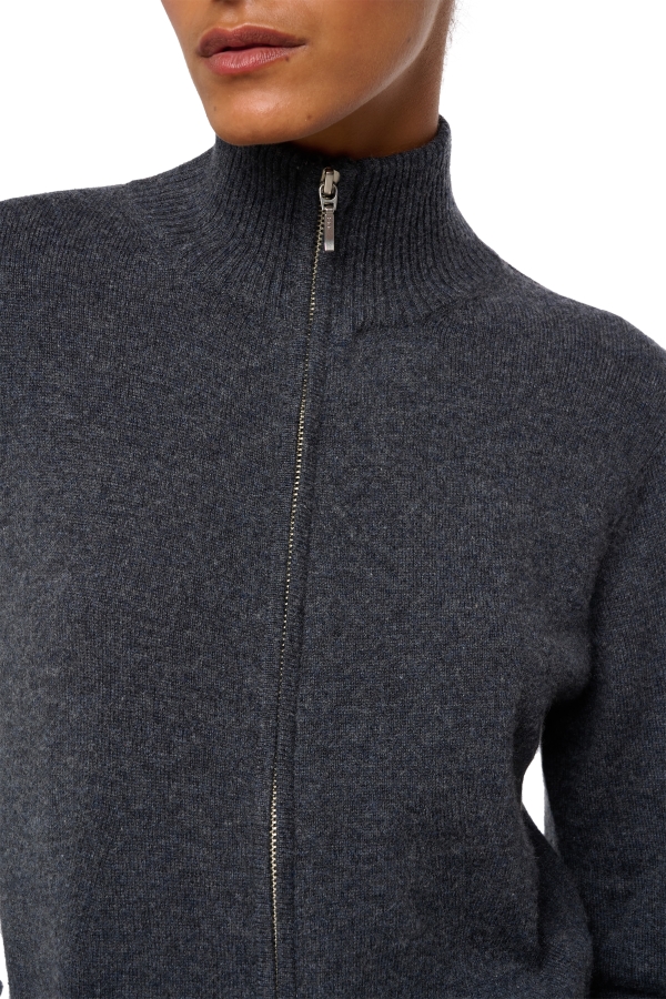 Kasjmier dames kasjmier basic pullovers voor lage prijzen thames first dark grey s