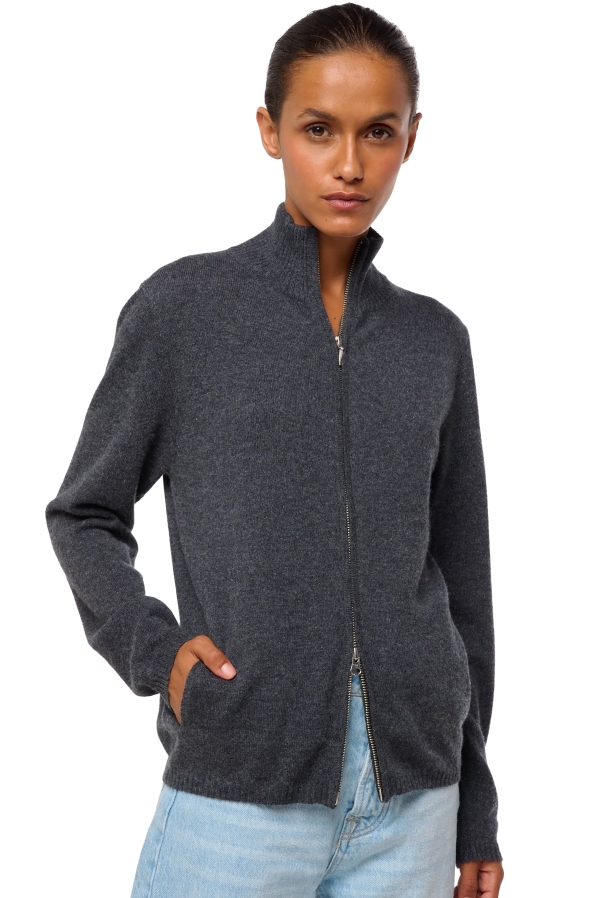 Kasjmier dames kasjmier basic pullovers voor lage prijzen thames first dark grey xl