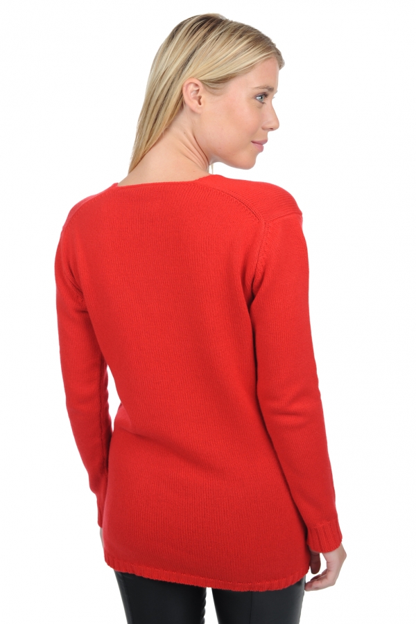Kasjmier dames kasjmier dikke trui vanessa premium rood 4xl