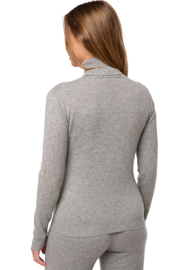 Kasjmier dames kasjmier pullover met kol tale first dark grey m