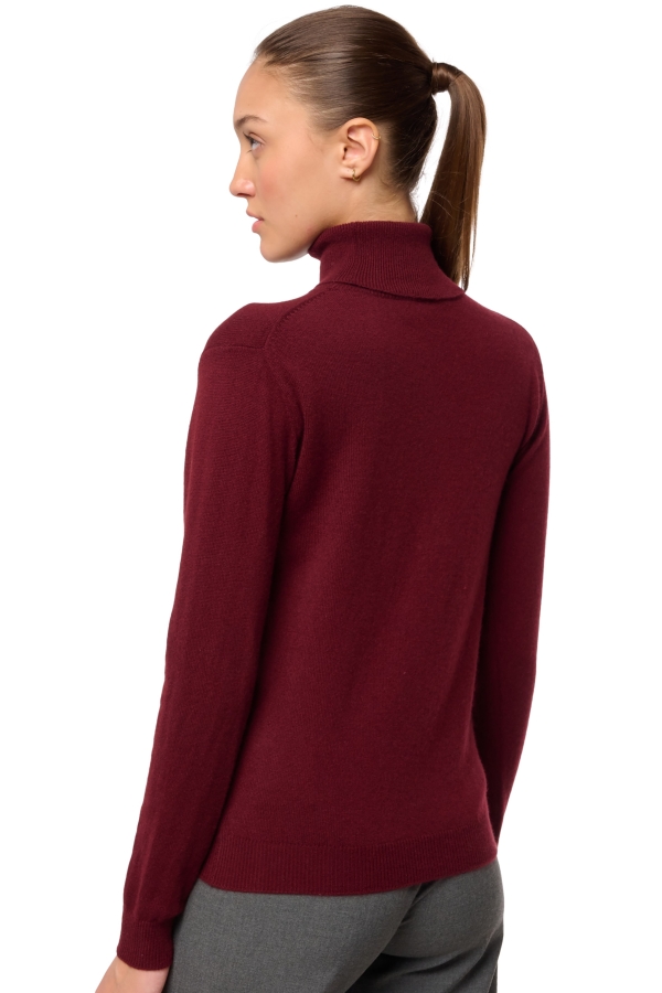 Kasjmier dames kasjmier pullover met kol tale first deep violet l