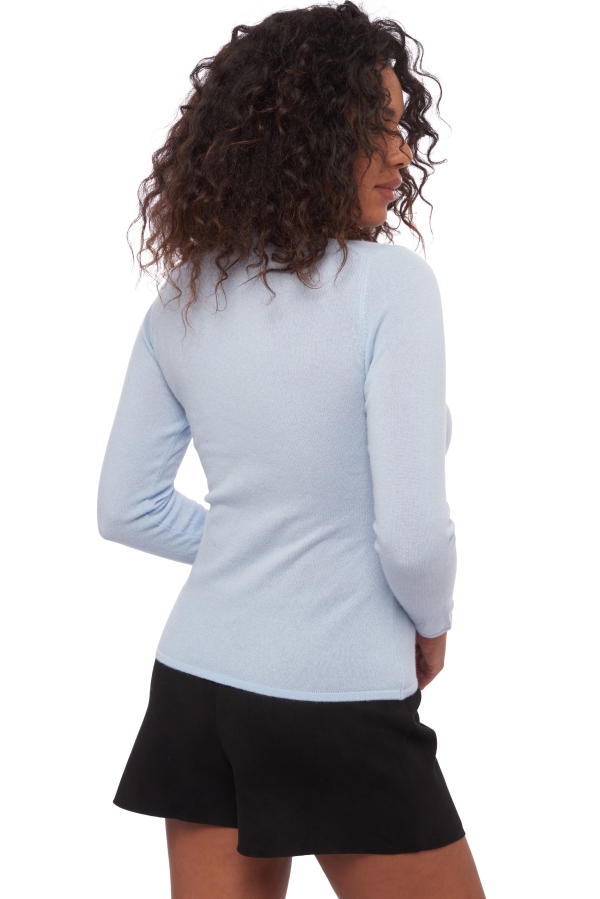 Kasjmier dames kasjmier pullover met ronde hals line ciel 